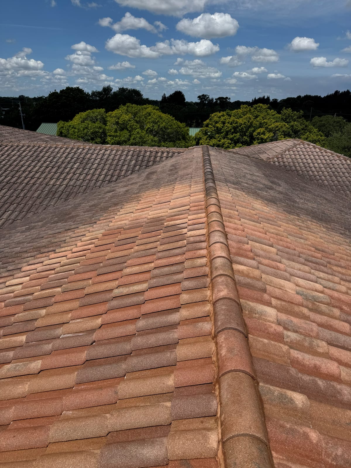 Barrel Tile Roof Cleaning