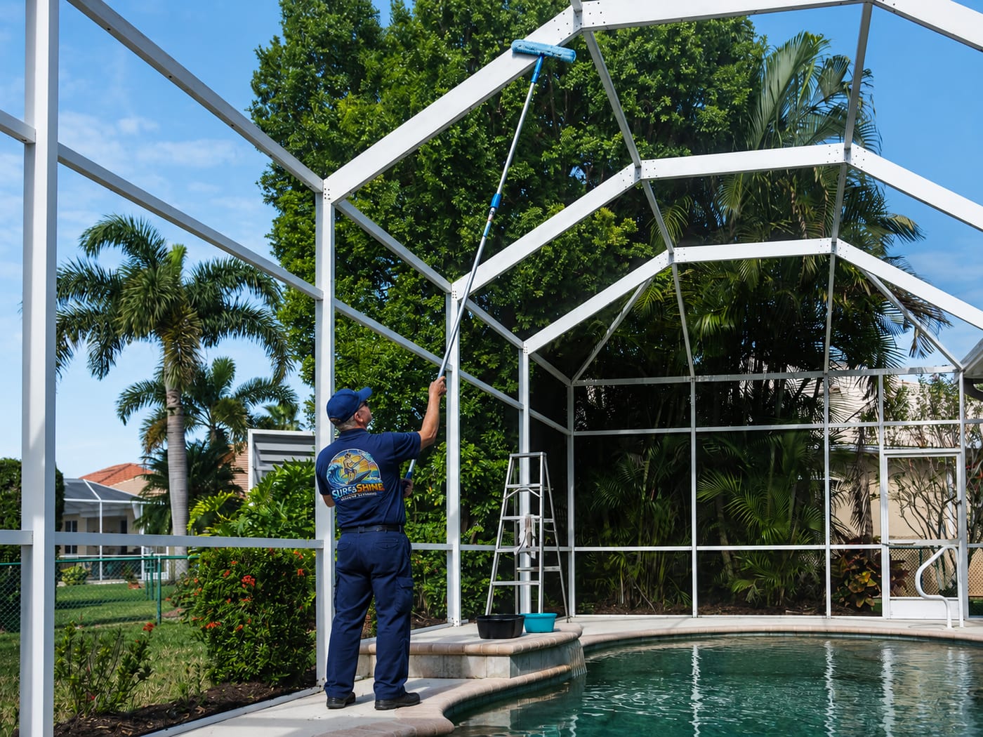 Pool Cage Cleaning — Surf & Shine